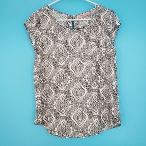 Philosophy Size Small Black & White Blouse